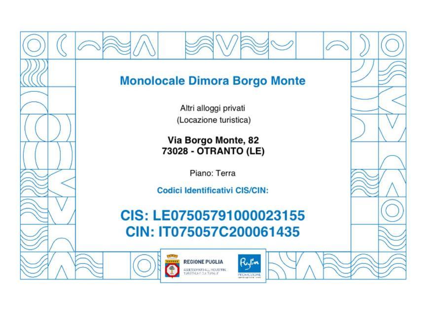 Romantico Monolocale nel cuore di Otranto Esterno foto
